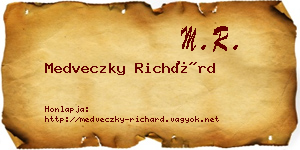 Medveczky Richárd névjegykártya