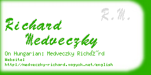 richard medveczky business card